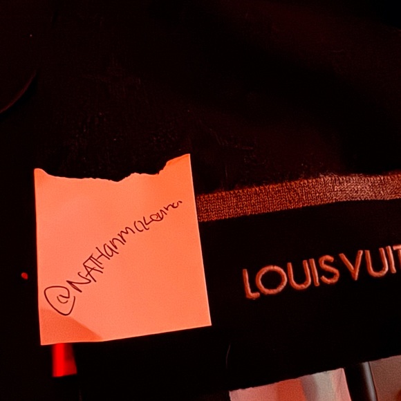 Louis Vuitton beanie black OS gently used - Picture 2 of 3